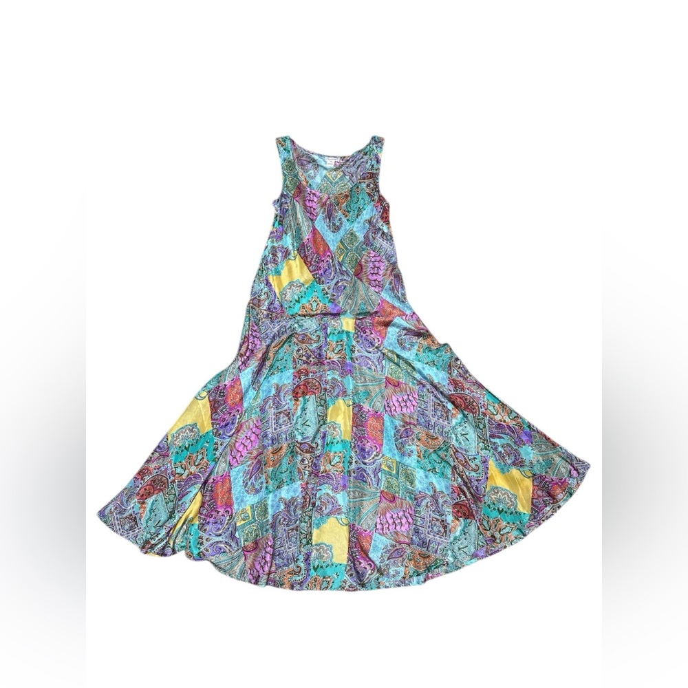 Sundance Multicolor Paisley Silk Dress